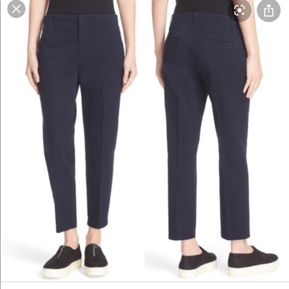 Vince Pants - Vince Navy Cropped Chinos